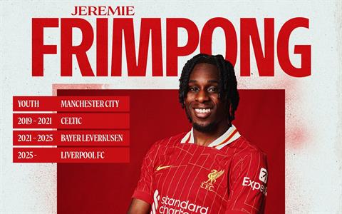 Jeremie Frimpong: Từ cậu bé lỡ hẹn với Liverpool tới ngôi sao được kỳ vọng tại Anfield