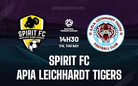 Nhận định Spirit FC vs APIA Leichhardt Tigers 14h30 ngày 7/6 (VĐ bang New South Wales 2025)