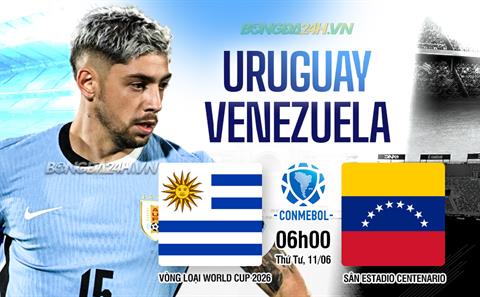 Nhận định Uruguay vs Venezuela (06h00 ngày 11/6): La Celeste tự quyết vận mệnh