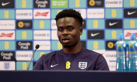 Bukayo Saka trở lại danh sách ĐT Anh đấu Senegal