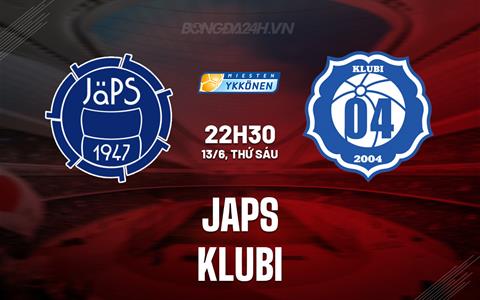 Nhận định - dự đoán JaPS vs Klubi 22h30 ngày 13/6 (Hạng 2 Phần Lan 2025)