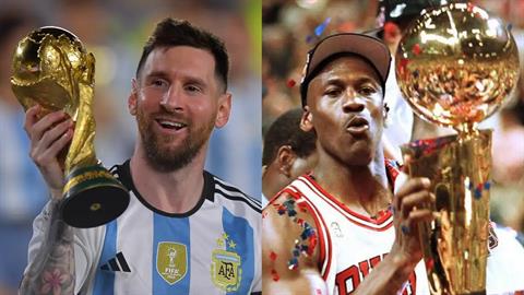 Dembele so sánh Lionel Messi với huyền thoại Michael Jordan