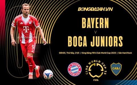 Nhận định Bayern Munich vs Boca Juniors (08h00 ngày 21/6): Chốt vé đi tiếp