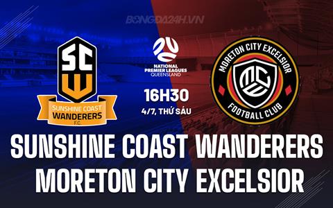 Nhận định Sunshine Coast Wanderers vs Moreton City Excelsior 16h30 ngày 4/7 (VĐ bang Queensland 2025)