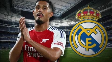 William Saliba trì hoãn gia hạn với Arsenal vì Real Madrid