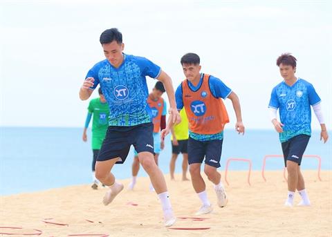 Các đội V.League đổ về thành phố biển để nâng cấp thể lực