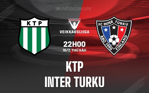 Nhận định KTP vs Inter Turku 22h00 ngày 18/7 (VĐQG Phần Lan 2025)