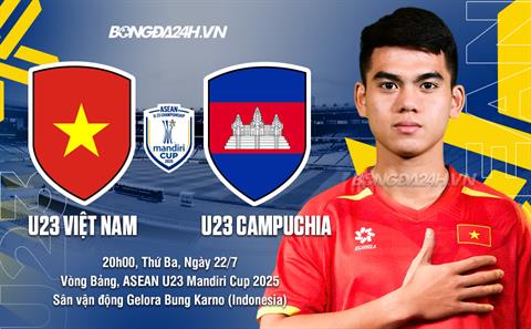 Nhận định U23 Việt Nam vs U23 Campuchia (20h00 ngày 22/7): 3 điểm trong tầm tay