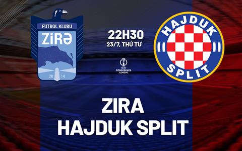 Nhận định bóng đá Zira vs Hajduk Split 22h30 ngày 23/7 (Conference League 2025/26)