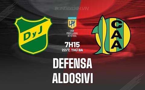 Nhận định bóng đá Defensa vs Aldosivi 7h15 ngày 22/7 (VĐQG Argentina 2025)