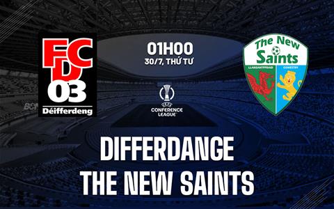 Nhận định Differdange vs The New Saints 1h00 ngày 30/7 (Conference League 2025/26)