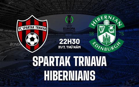 Nhận định Spartak Trnava vs Hibernians 22h30 ngày 31/7 (Conference League 2025/26)