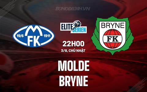 Nhận định bóng đá Molde vs Bryne 22h00 ngày 3/8 (VĐQG Na Uy 2025)