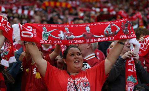 Liverpool tưởng nhớ Diogo Jota trong trận đấu đầu tiên tại Anfield 