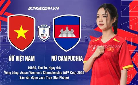 Nhận định nữ Việt Nam vs nữ Campuchia (19h30 ngày 6/8): Mưa bàn thắng cho chủ nhà?