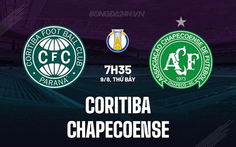 Nhận định Coritiba vs Chapecoense 7h35 ngày 9/8 (Hạng 2 Brazil 2025)
