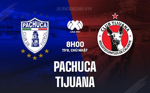 Nhận định - dự đoán Pachuca vs Tijuana 8h00 ngày 17/8 (VĐQG Mexico 2025/26)