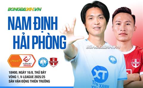 Nhận định Nam Định vs Hải Phòng (18h00 ngày 16/8): Chủ nhà trên cơ