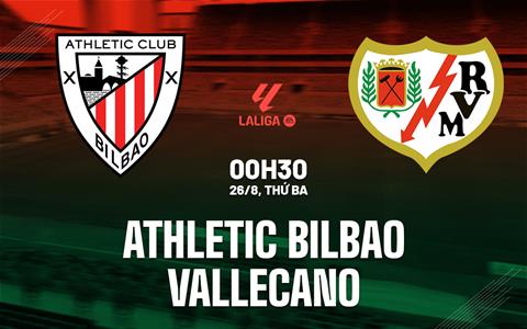 Nhận định Athletic Bilbao vs Rayo Vallecano (00h30 ngày 26/8): Sư tử gầm vang