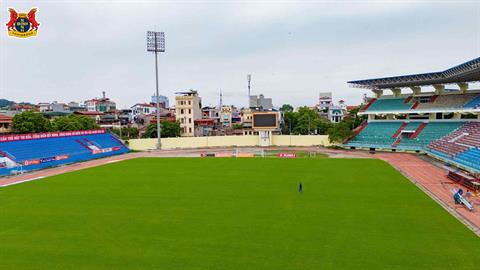 Sân Ninh Bình hoàn tất nâng cấp, sẵn sàng cho trận sân nhà đầu tiên tại V.League