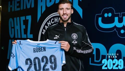 Ruben Dias gia hạn hợp đồng tới năm 2029 với Man City