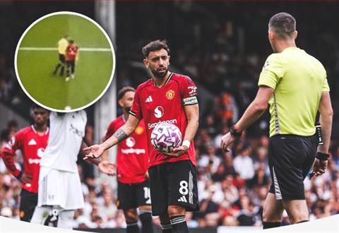 Bruno Fernandes thất vọng vì không được trọng tài Chris Kavanagh xin lỗi