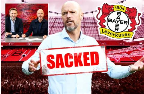 CHÍNH THỨC: Bayer Leverkusen sa thải HLV Erik ten Hag