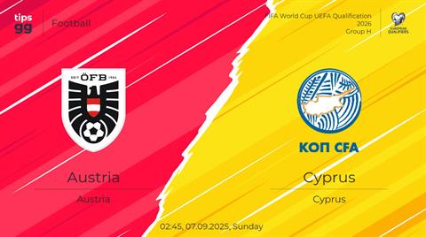 Nhận định Áo vs Síp (1h45 ngày 7/9): 3 điểm cho chủ nhà