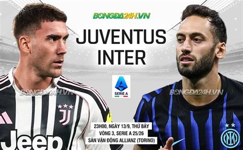 Nhận định Juventus vs Inter Milan (23h00 ngày 13/9): Dễ chia điểm