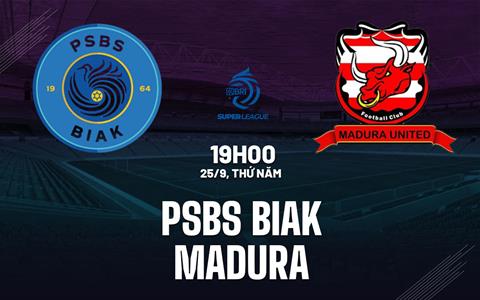 Nhận định PSBS Biak Numfor vs Madura United 19h00 ngày 25/9 (VĐQG Indonesia 2025/26)
