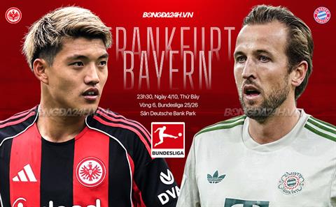 Nhận định Frankfurt vs Bayern Munich (23h30 ngày 4/10): Chờ mưa bàn thắng