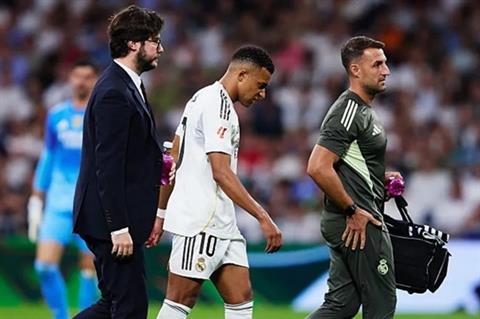 Real Madrid đau đầu vì chấn thương của Mbappe
