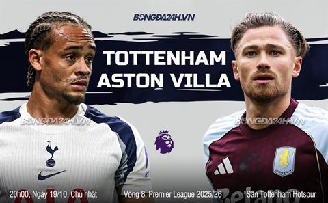 Nhận định Tottenham vs Aston Villa (20h00 ngày 19/10): Cắt mạch thắng của đội khách