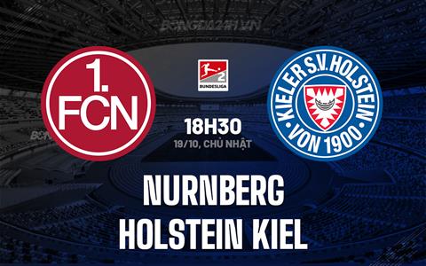 Nhận định Nurnberg vs Holstein Kiel 18h30 ngày 19/10 (Hạng 2 Đức 2025/26)