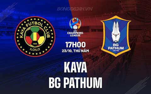 Nhận định Kaya FC vs BG Pathum 17h00 ngày 23/10 (AFC Champions League Two 2025/26)
