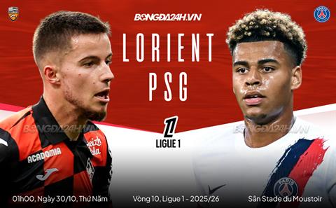 Nhận định Lorient vs PSG (1h00 ngày 30/10): Củng cố ngôi đầu