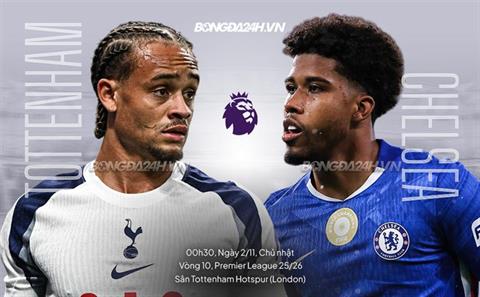 Trực tiếp bóng đá Tottenham vs Chelsea 0h30 ngày 2/11 (Ngoại hạng Anh 2025/26)