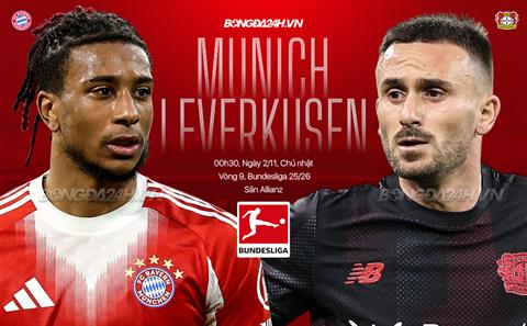 Nhận định Bayern Munich vs Leverkusen (0h30 ngày 2/11): Khẳng định sức mạnh