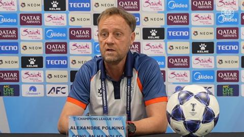 HLV Polking muốn CLB CAHN giữ vững ngôi đầu tại AFC Champions League 2