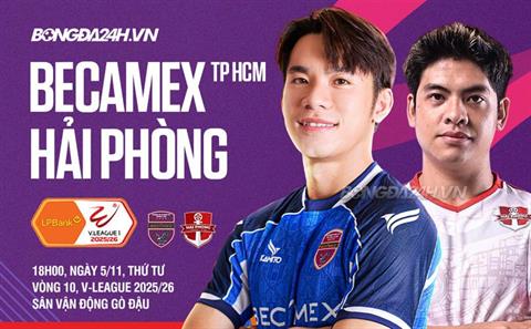 Highlights Becamex TPHCM vs Hải Phòng: Chấm dứt mạch thắng (Vòng 10 LPBank V.League 1-2025/26)