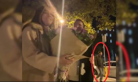 Cặp đôi gây sốt mạng xã hội vì đang thể hiện tình cảm thì gặp Messi