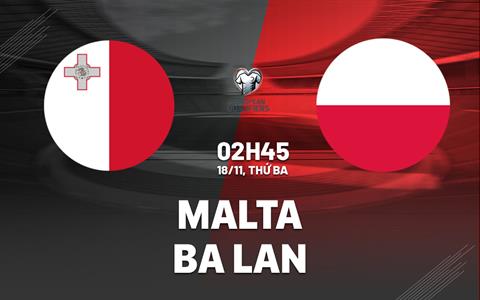 Nhận định Malta vs Ba Lan (02h45 ngày 18/11): Vô thưởng vô phạt