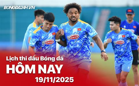 Lịch thi đấu, trực tiếp bóng đá hôm nay 19/11/2025: Lào vs Việt Nam