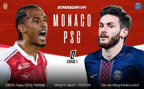 Nhận định Monaco vs PSG (23h00 ngày 29/11): Khó cho chủ nhà
