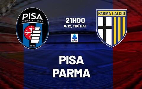 Nhận định Pisa vs Parma (21h00 ngày 8/12): Không dễ cho chủ nhà