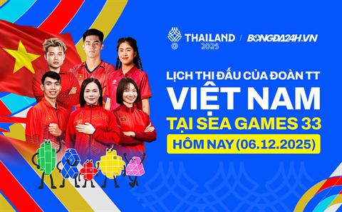 Lịch thi đấu của Đoàn TTVN tại SEA Games 33 hôm nay 6/12/2025