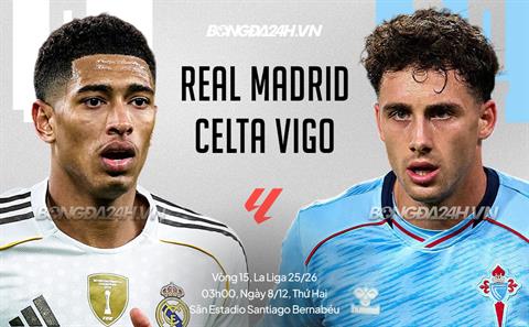 Nhận định Real Madrid vs Celta Vigo (3h00 ngày 8/12): 3 điểm cho chủ nhà