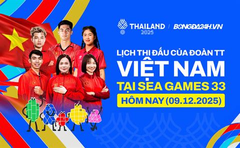 Lịch thi đấu SEA Games 33 của Đoàn TTVN ngày hôm nay 9/12/2025