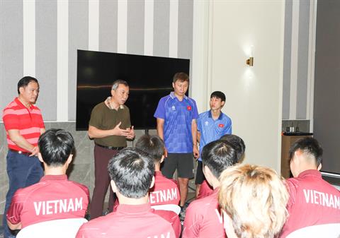 U22 Việt Nam nhận liều doping tinh thần trước bán kết SEA Games 33