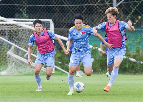 U22 Việt Nam luyện kĩ chiến thuật cho trận bán kết với U22 Philippines